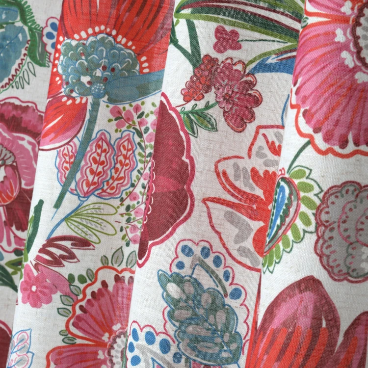 Polylin-Lichtvorhang mit Blumenmuster