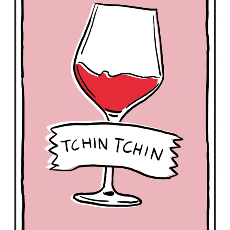 Lote de 15 servilletas de papel "Tchin Tchin