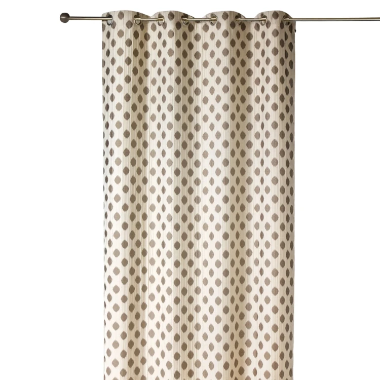 Cortina jacquard com motivos arredondados, de peso