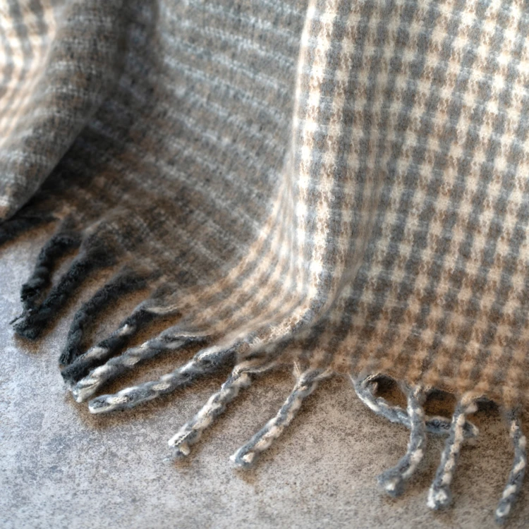 Zachte mohair plaid