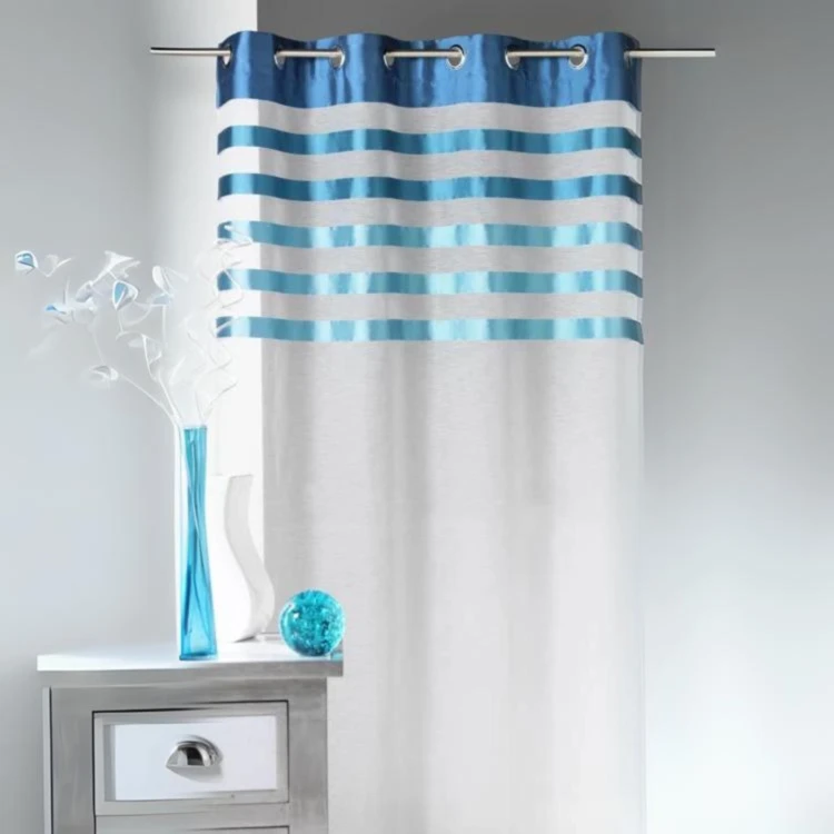 Fio transparente com face em risca de cetim