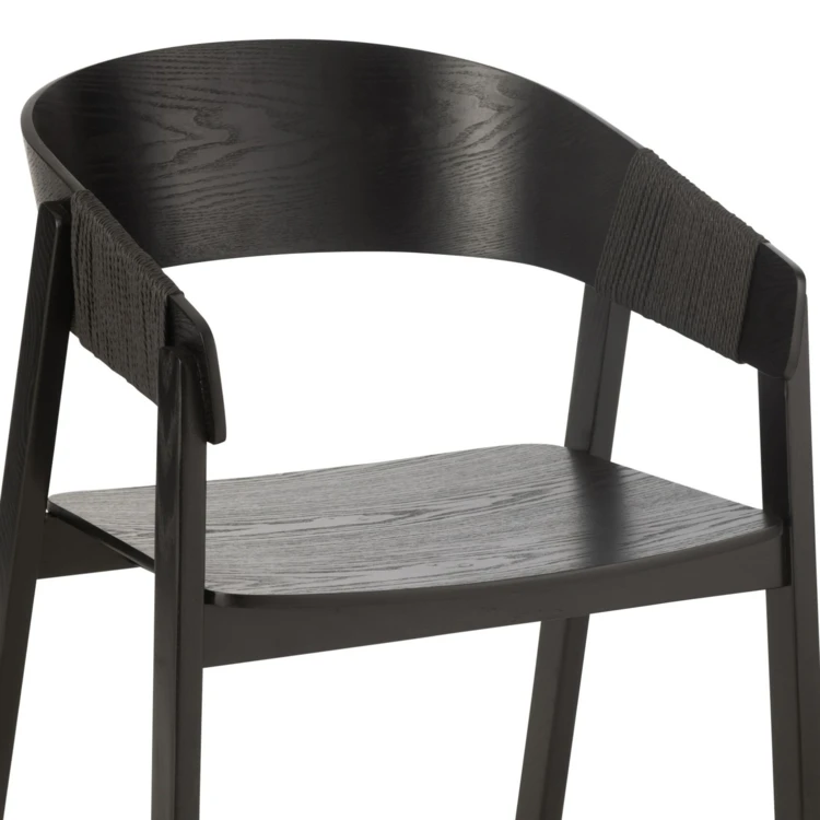 Silla de comedor de madera de fresno
