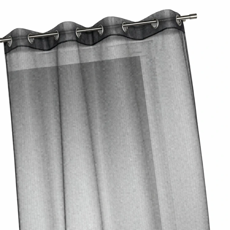 Organza voile met fijne horizontale strepen