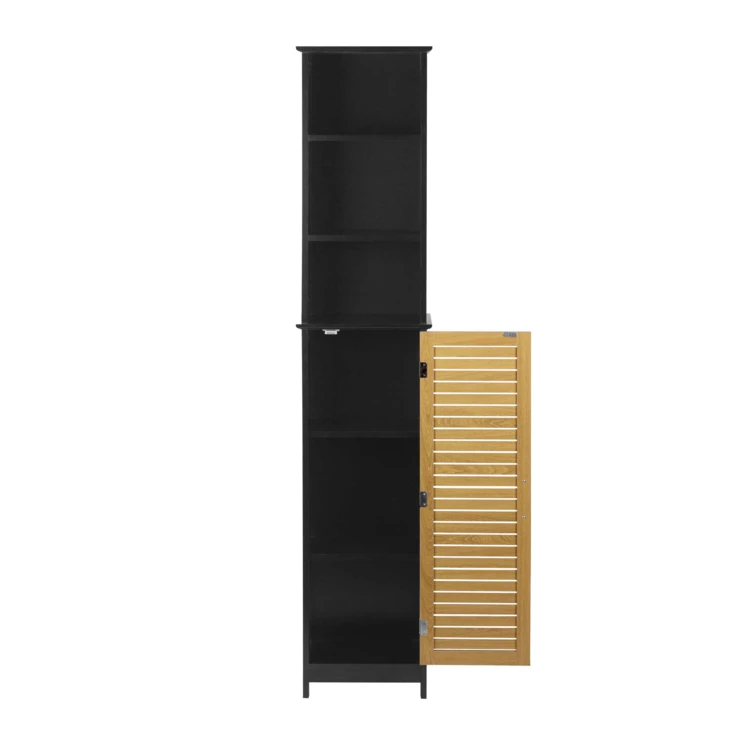 Badezimmerschrank mit Lamellentür und Stauraum