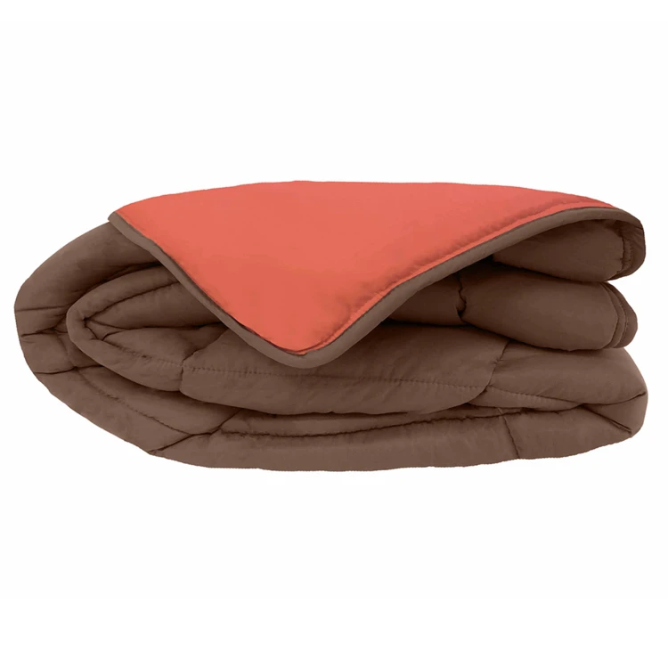 Couette chaude microfibre bicolore 400 gr/m2