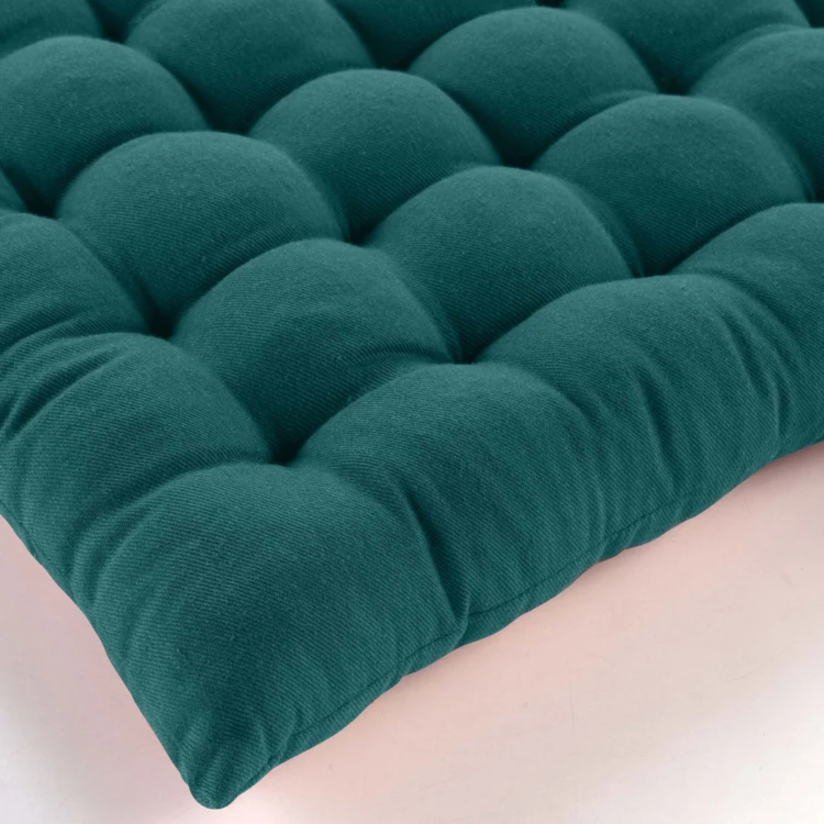 Gesteppte Sitzfläche aus Baumwolle und recyceltem Polyester