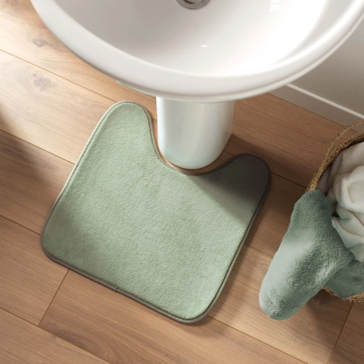 Toilettenrandteppich aus Mikrofaser