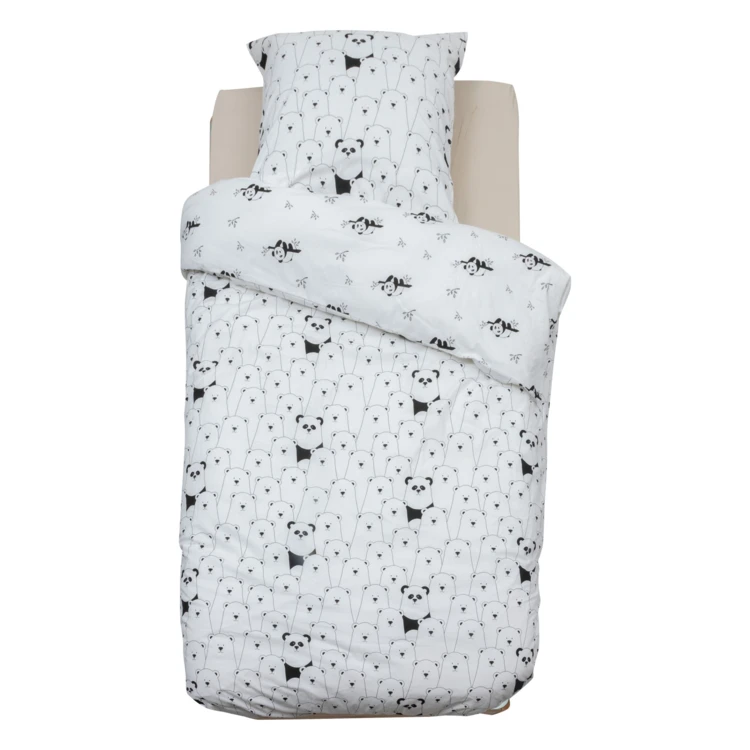 Conjunto de roupa de cama com estampado de panda