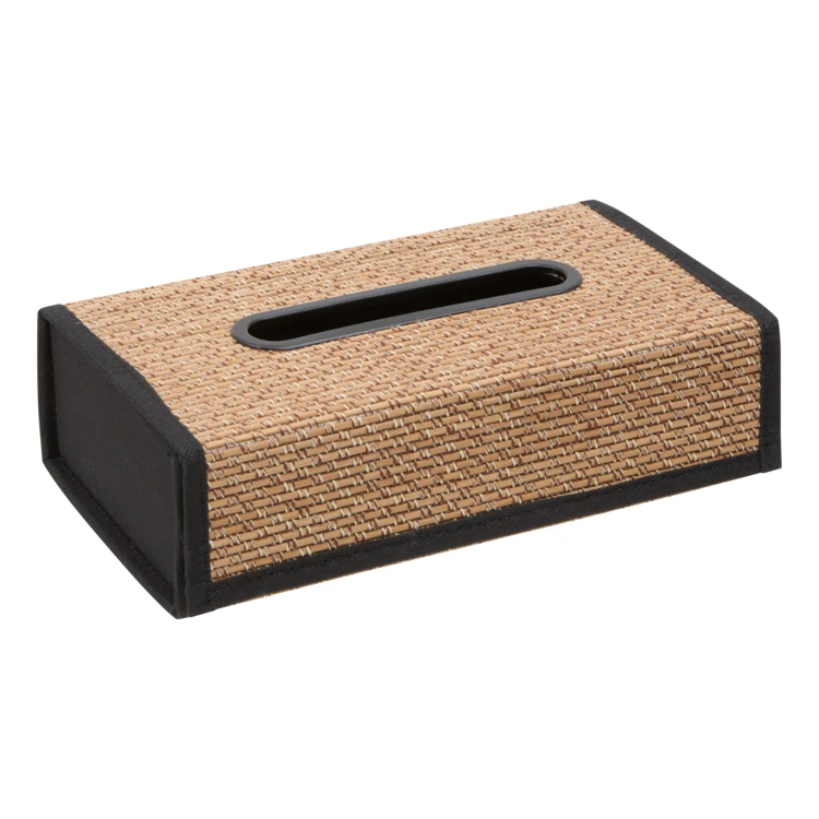 Tissuebox van bamboe en polyester