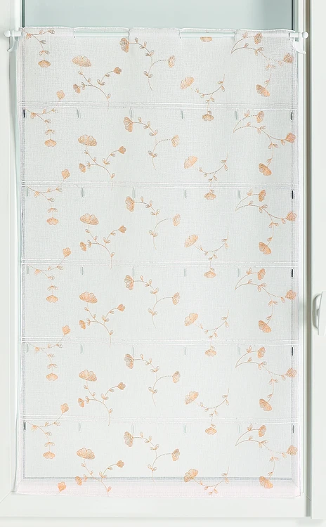 Voilage modulable brodé ginko