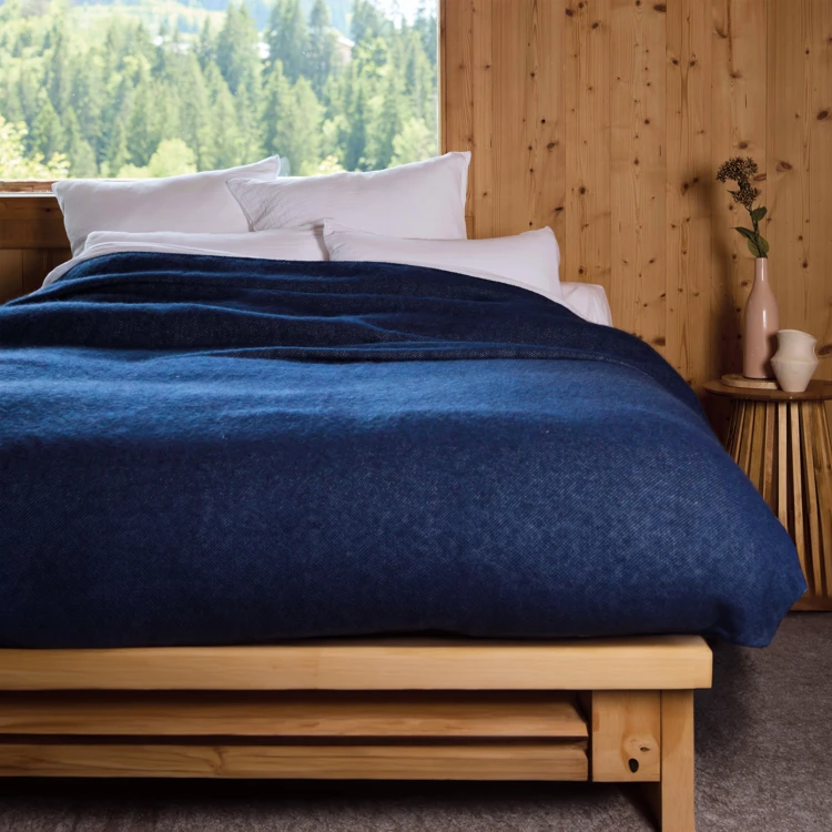 Plaid ou couverture chaude laine et mohair