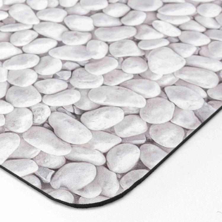 Ultra-absorbierende Badematte mit rutschfestem Kieselstein-Print