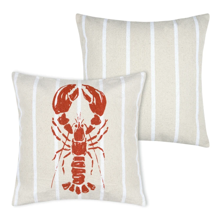 Cuscino in cotone aragosta