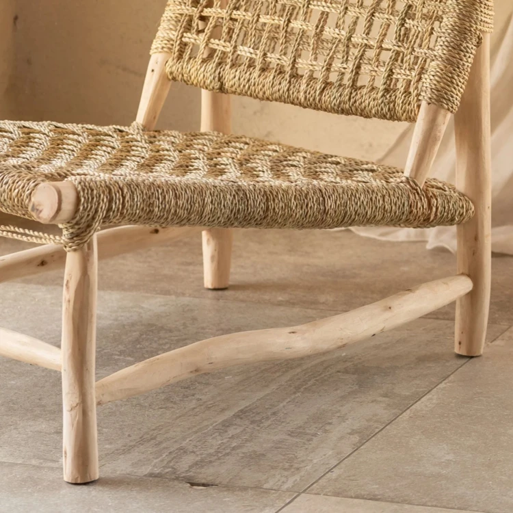 Fauteuil Lounge ajouré bohème