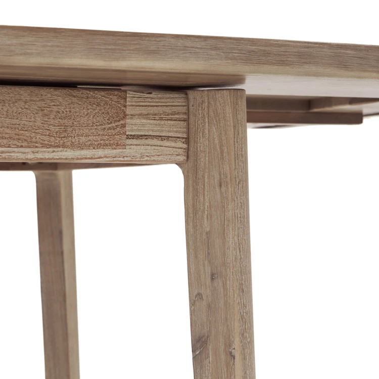 Table à manger extensible en acacia avec rallonges