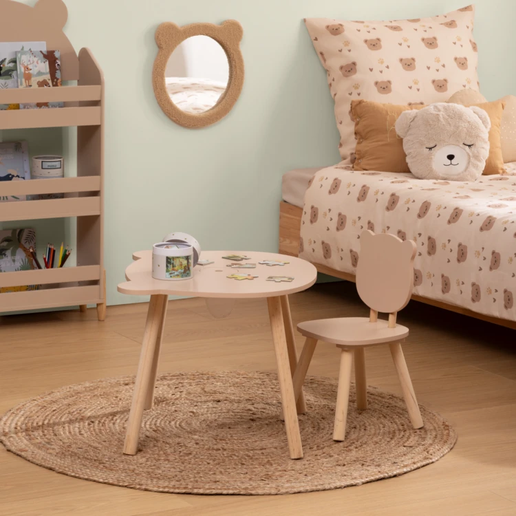 Chaise enfant dossier ourson