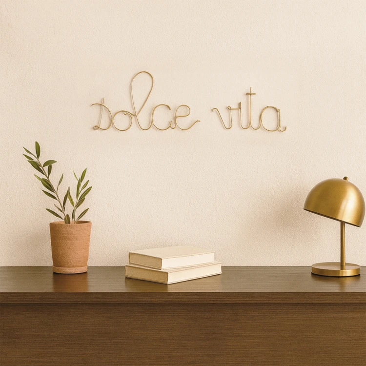 Mot fil de laiton "DOLCE VITA"