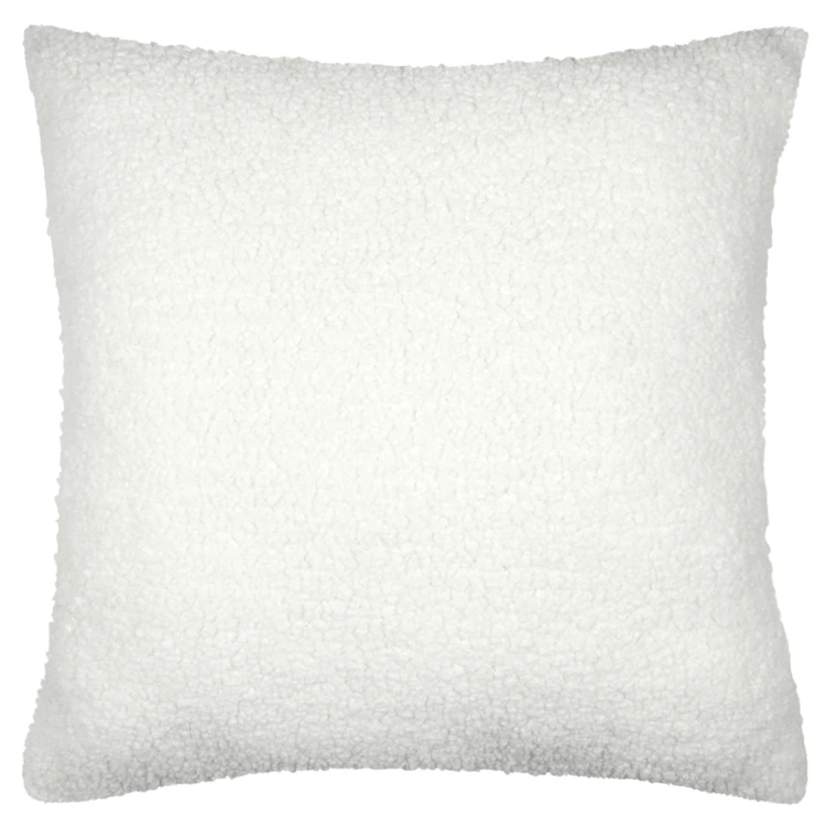 Coussin décoratif effet bouclette style montagne