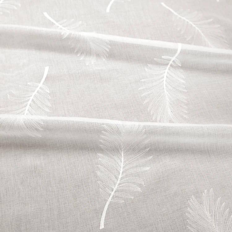Voile bordado con hojas
