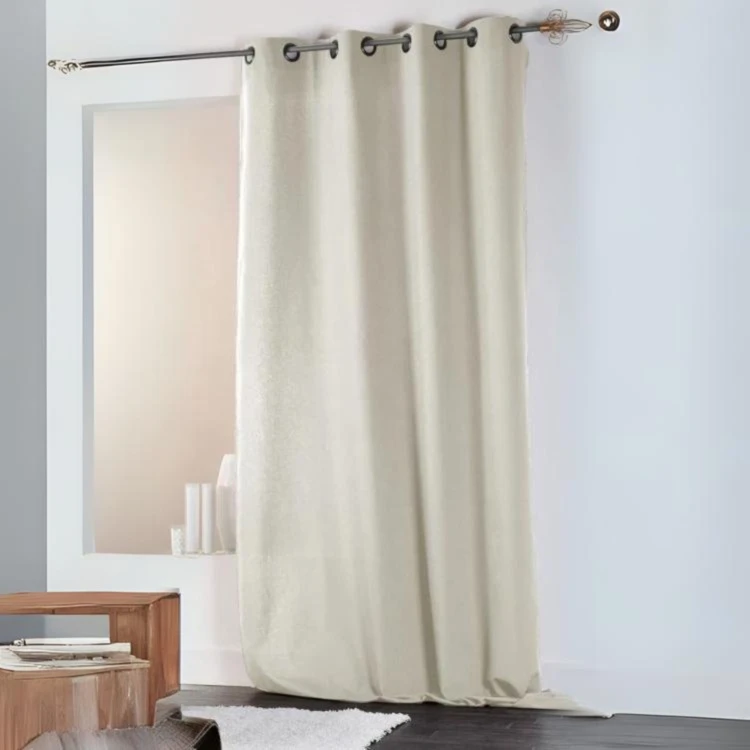 Rideau en Coton et Lin Uni XXL