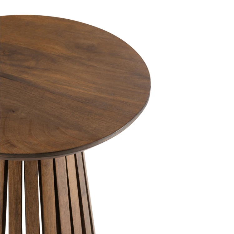 Mesa de centro de madera de mango oscuro J-Line
