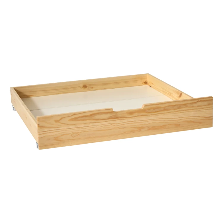 Lit cabane enfant en bois avec rangements intégrés