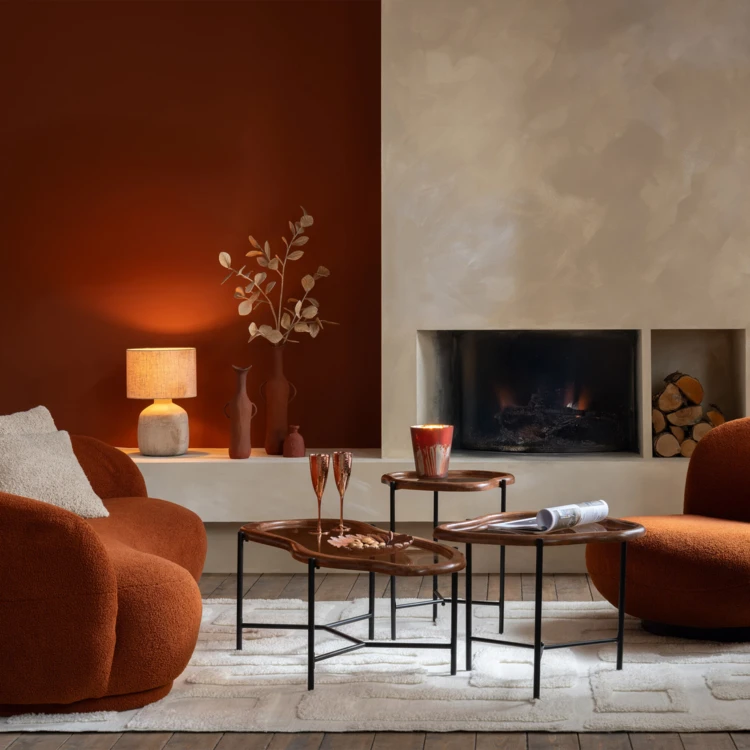 Table basse gigogne design organique