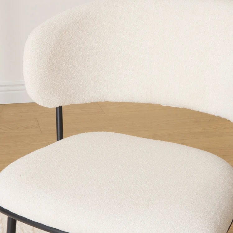 Lot de 2 fauteuils de table en chenille