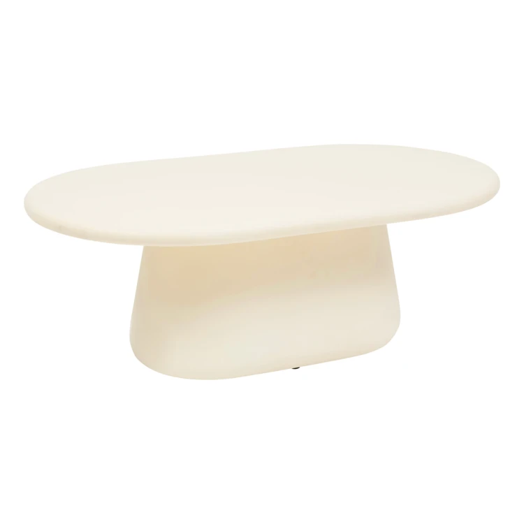 Table basse en bois arrondie