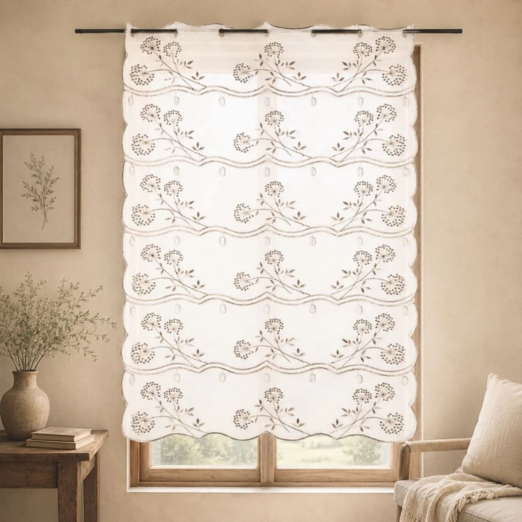 Modulable brodé à motifs floraux