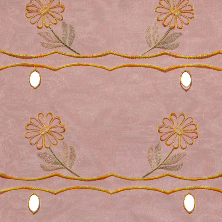 Modulable brodé à motifs fleuris