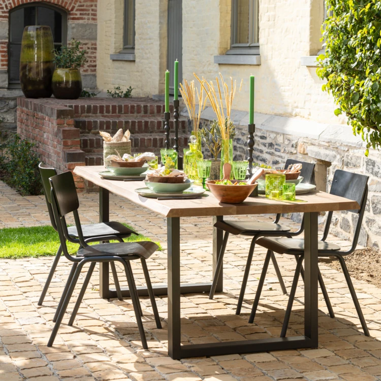 Pied de table en métal style industriel