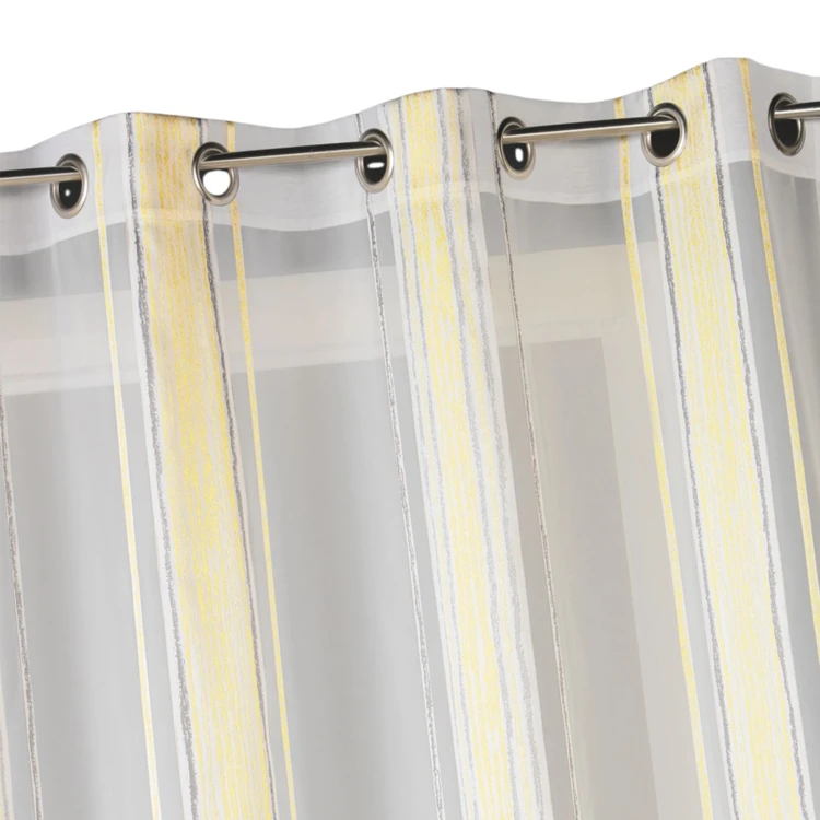 Cortina de jacquard con finas rayas verticales