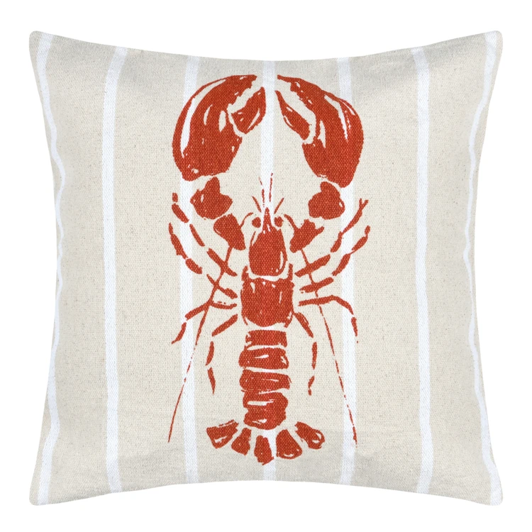 Cuscino in cotone aragosta