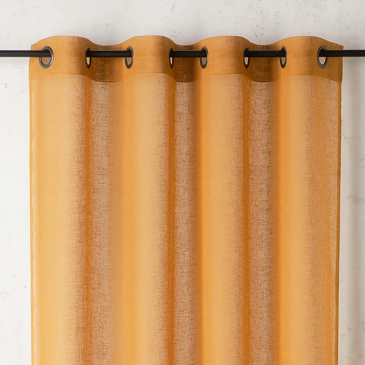 Cortinas lisas y de rejilla de poli/lino