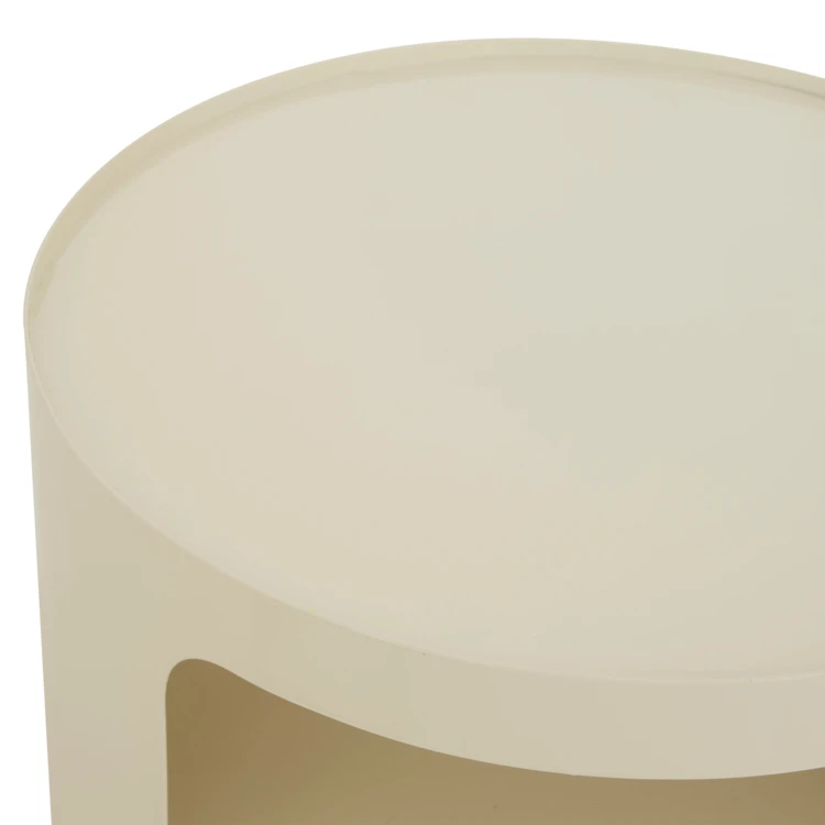 Table d’appoint ronde avec niches de rangement