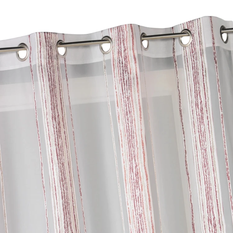 Cortina de jacquard con finas rayas verticales