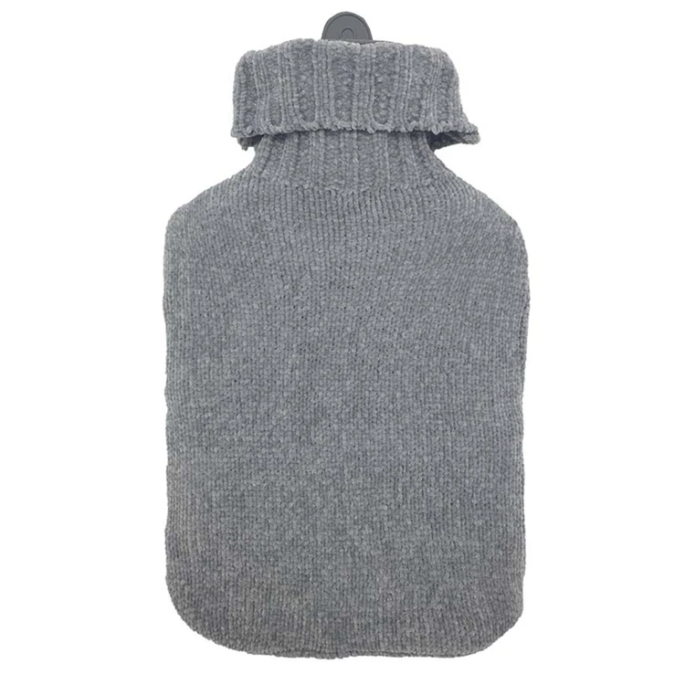 Bouillotte avec housse en chenille