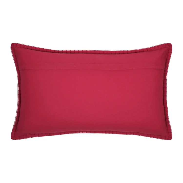 Cojín rectangular de algodón con funda extraíble y estampado de telecabina