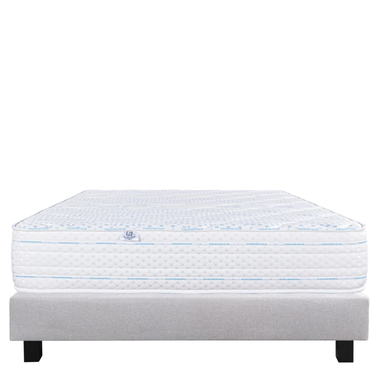 Bettwäsche-Set Memory-Schaum 24 cm + Lattenrost grau