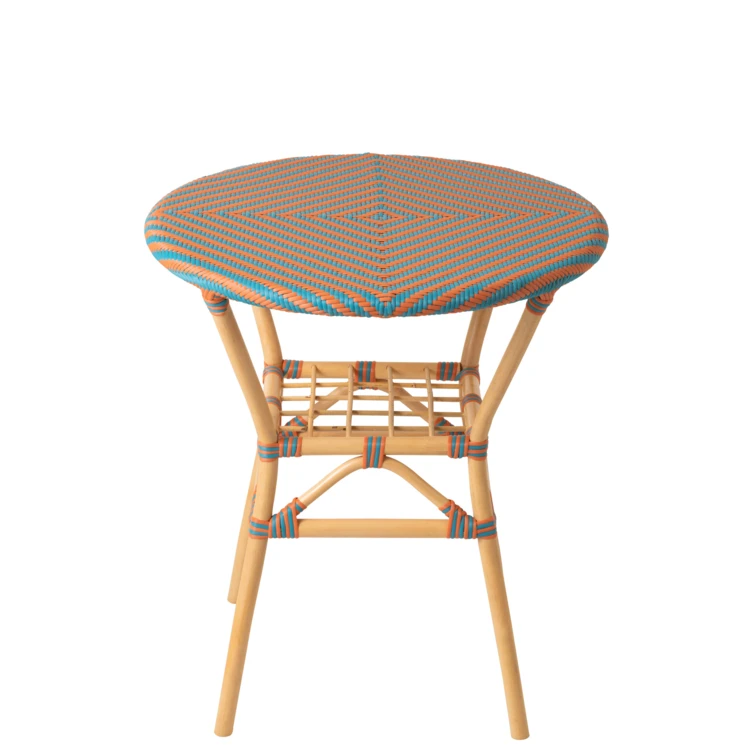 Ronde rieten tuintafel