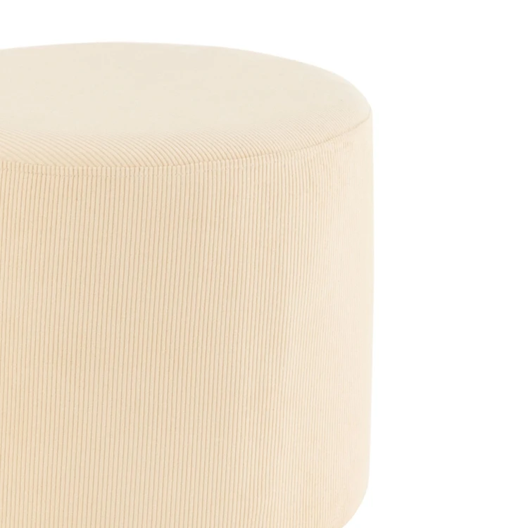Pouf velours cotelé