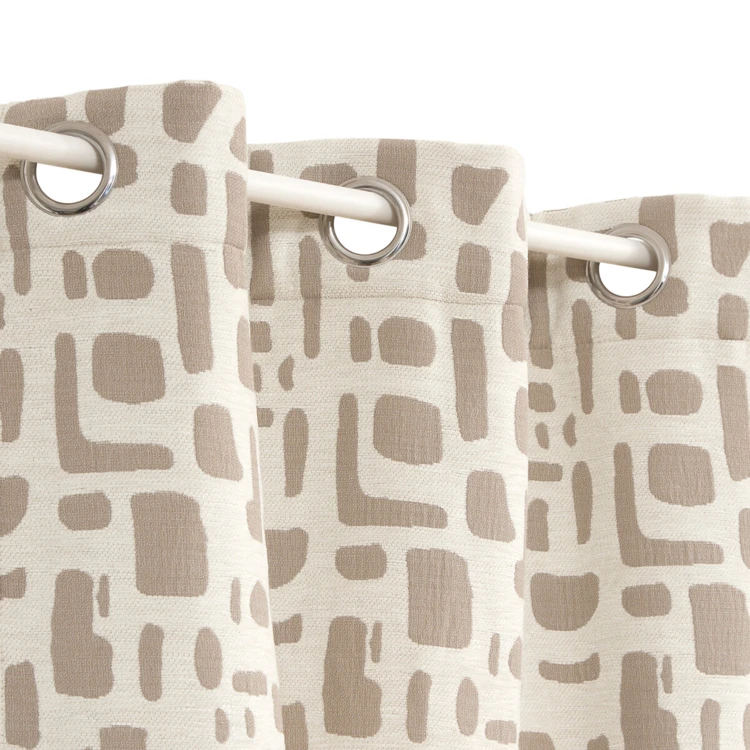 Rideau isolant jacquard à œillets