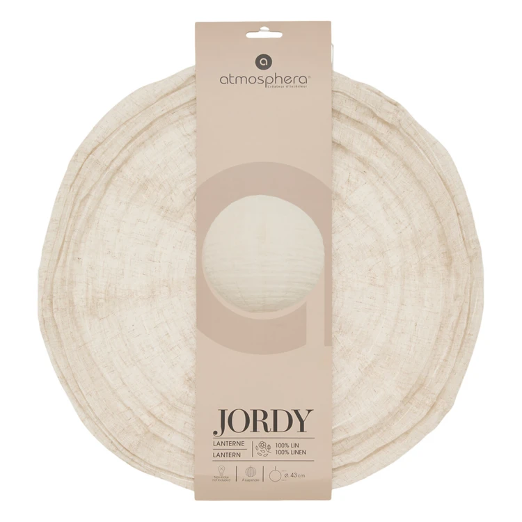 Farol japonés de lino – 35 cm