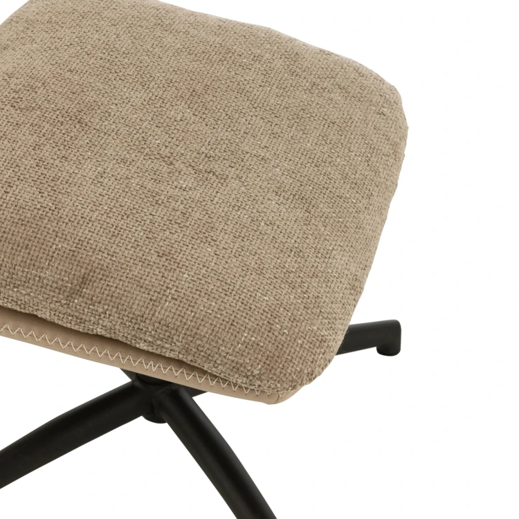 Fauteuil relax pivotant et repose pied