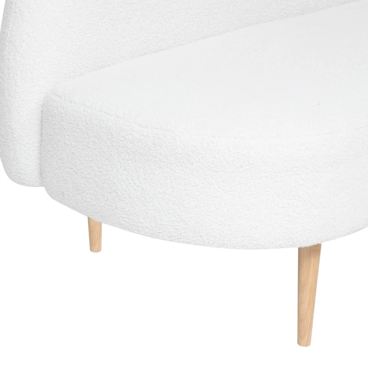 2-Sitzer-Bank aus Design-Bouclé