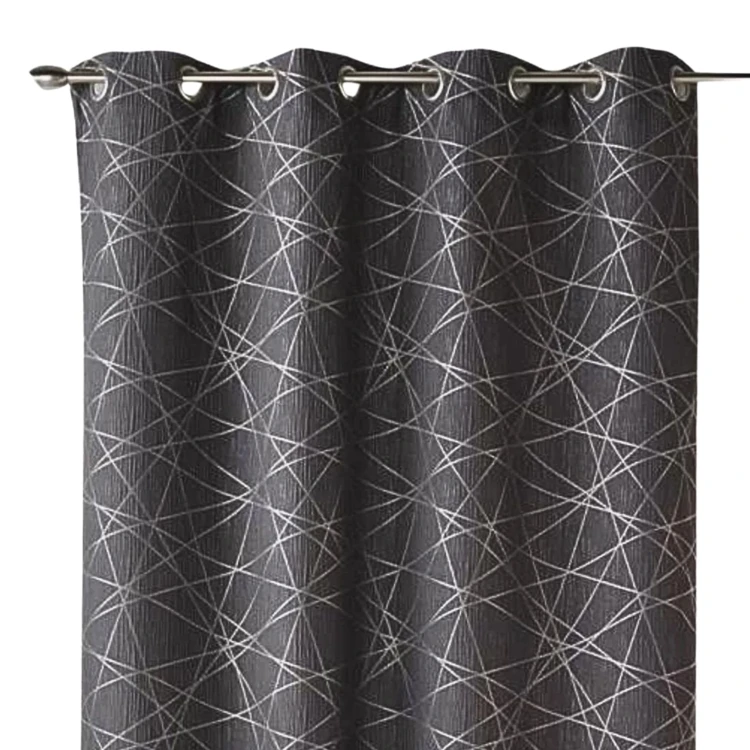 Jacquard-Lichtvorhang mit geometrischen Mustern