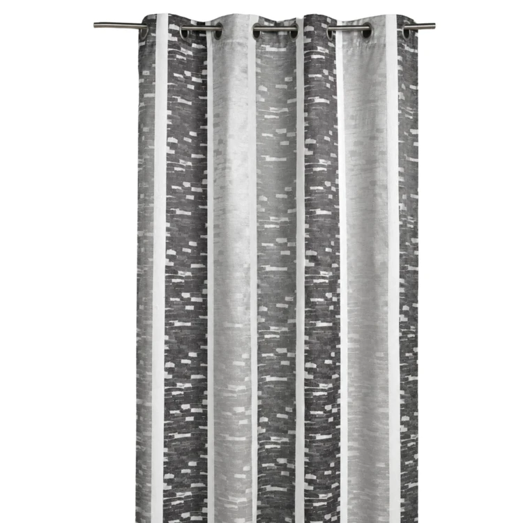 Cortina jacquard con rayas verticales de colores