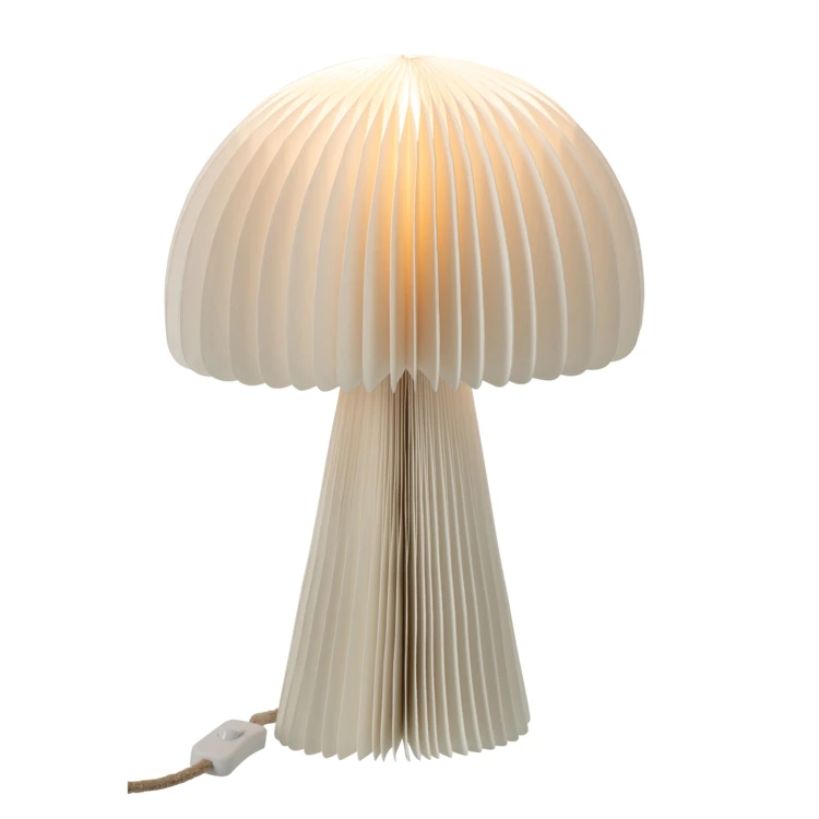 Pilzlampe aus Designerpapier