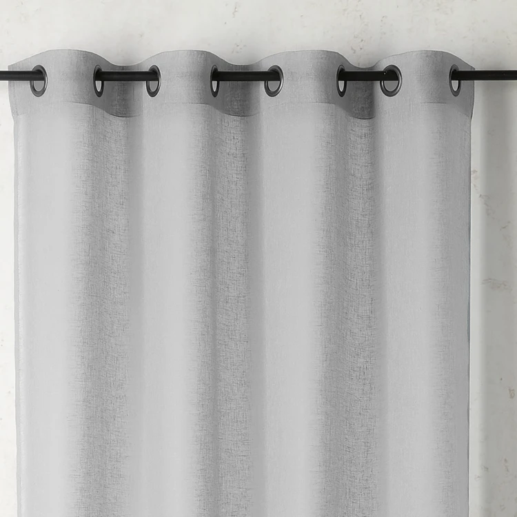 Cortinas lisas y de rejilla de poli/lino